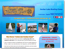 Tablet Screenshot of jordanlakeboatingcamp.com